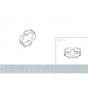 Bague argent rhodié 925/000 7917500