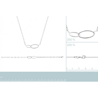 Bracelet argent rhodié 925/000 721805