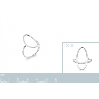 Bague argent rhodié 925/000 7913100