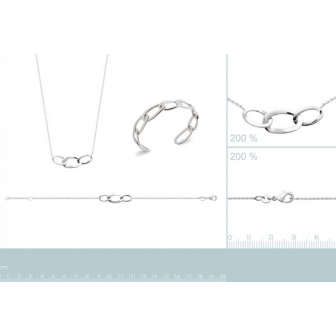 Collier argent rhodié 925/000 72180345