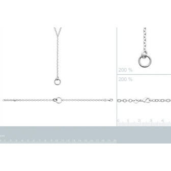 Collier argent rhodié 925/000 72184845