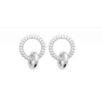 Boucles d'oreilles argent rhodié oz 1598310
