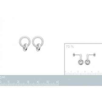 Boucles d'oreilles argent rhodié oz 1598310