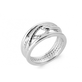 Bague argent rhodié 925/000 7927300
