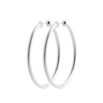 Créoles argent rhodié 925/000 7634740