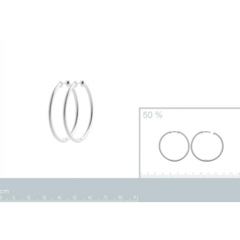Créoles argent rhodié 925/000 7634740