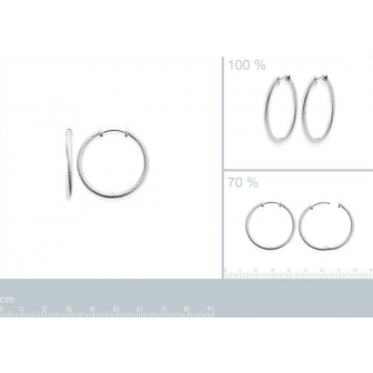 Créoles argent rhodié 925/000 7634730