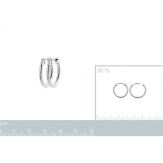 Créoles argent rhodié 925/000 7634720