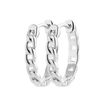 Créoles argent rhodié 925/000 VGY4820