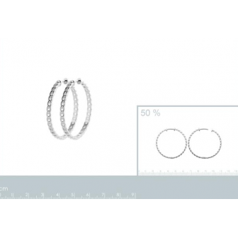 Créoles argent rhodié 925/000 7634840