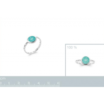 Bague argent rhodié 925/000 amazonite 1920060