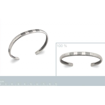 Jonc argent homme 925/000 821777