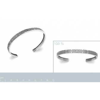 Jonc argent homme 925/000 821782