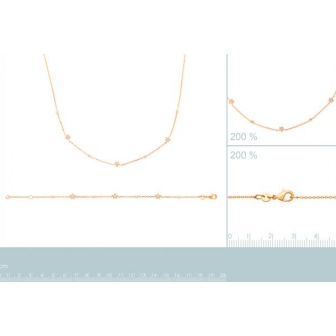 Collier plaqué-or 750/000 3 microns oz 97345945