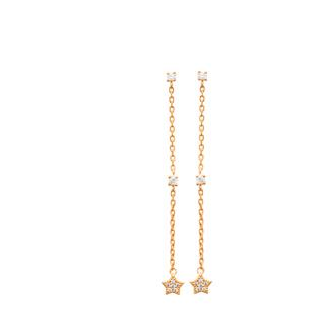 Boucles d'oreilles plaqué-or 750/000 3 microns oz 2589210