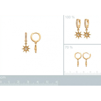 Créoles plaqué-or 750/000 3 microns oz 2638210