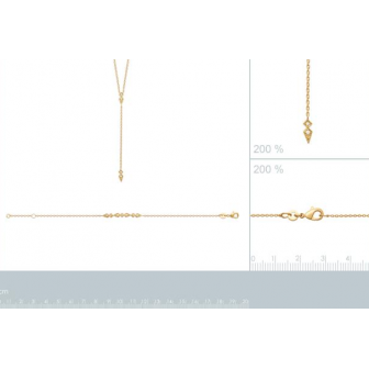 Collier plaqué-or 750/000 3 microns oz 97355345