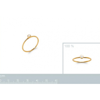 Bague plaqué-or 750/000 5 microns oz 2926310