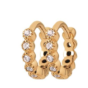 Créoles plaqué-or 750/000 3 microns oz 2638510