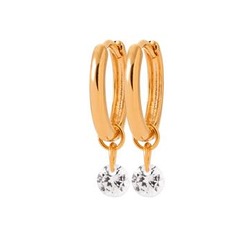 Créoles plaqué-or 750/000 3 microns oz VGY6910