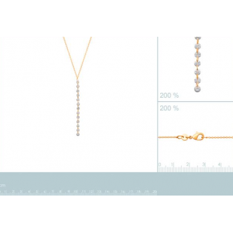 Collier plaqué-or 750/000 3 microns oz 973473