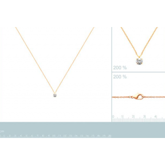 Collier plaqué-or 750/000 3 microns oz 973076