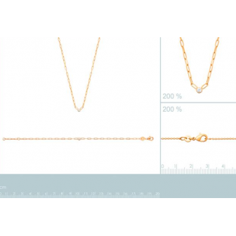 Bracelet plaqué-or 750/000 3 microns oz 97344318