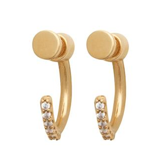 Créoles plaqué-or 750/000 3 microns oz VGY9810