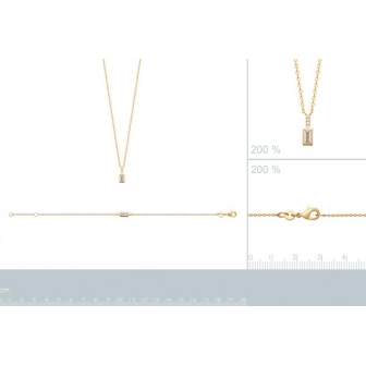 Collier plaqué-or 750/000 3 microns oz 97361245