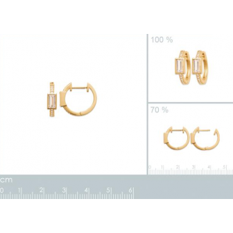 Créoles plaqué-or 750/000 3 microns oz 2645910
