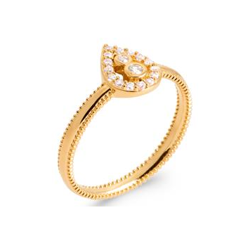 Bague plaqué-or 750/000 5 microns oz 2913310