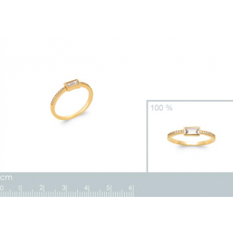 Bague plaqué-or 750/000 5 microns oz 2927410