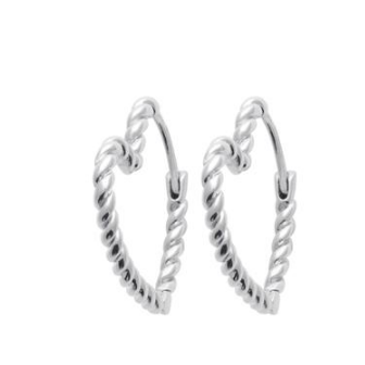 Créoles argent rhodié 925/000 7646700