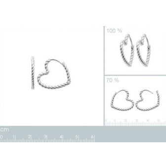 Créoles argent rhodié 925/000 7646700