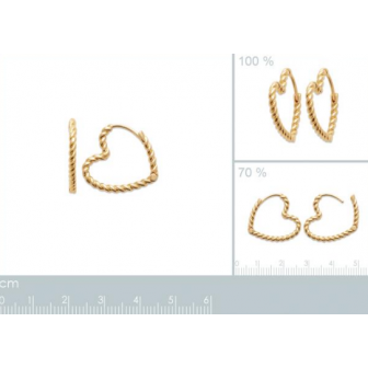 Créoles plaqué-or 3 microns 750/000 2646700