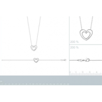 Collier argent rhodié 925/000 72190345