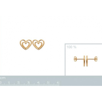 Boucles d'oreilles plaqué-or 3 microns 750/000 23005700