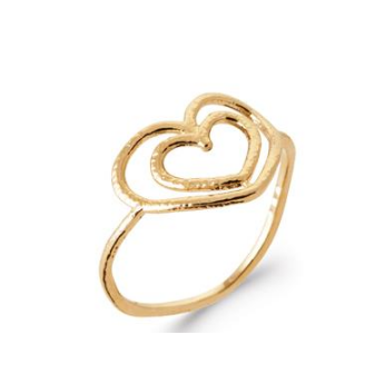 Bague plaqué-or 5 microns 750/000 bicolore 2929300