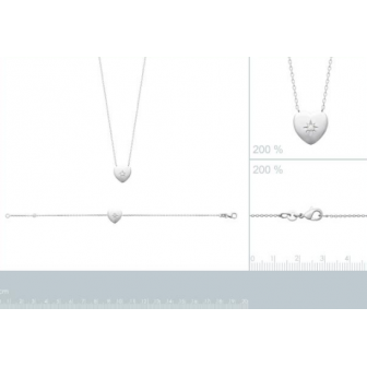 Collier argent rhodié 925/000 oz 87365045