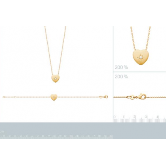 Collier plaqué-or 3 microns 750/000 oz 97365045