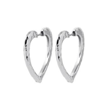 Créoles argent rhodié 925/000 XDR7300