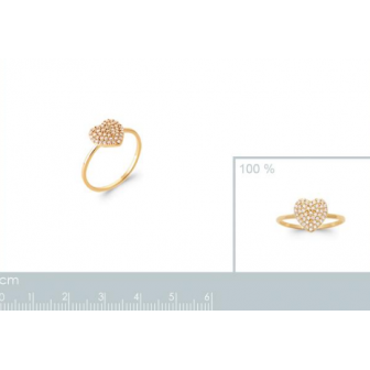 Bague plaqué-or 5 microns 750/000 oz 2929210