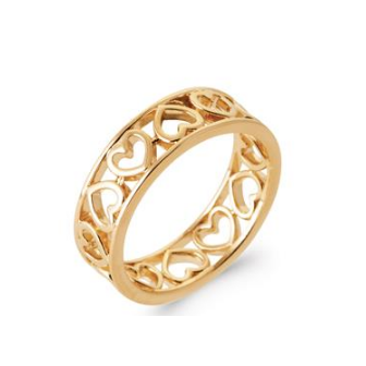 Bague plaqué-or 3 microns 750/000 2929100