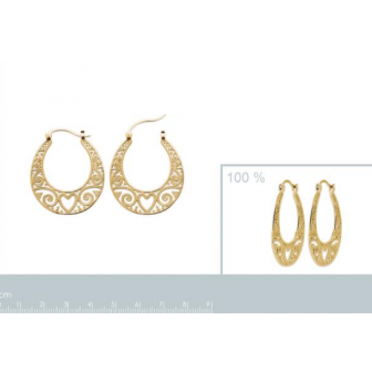 Créoles plaqué-or 3 microns 750/000 2647400