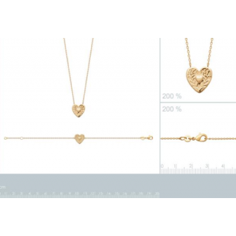 Collier plaqué-or 3 microns 750/000 92190445