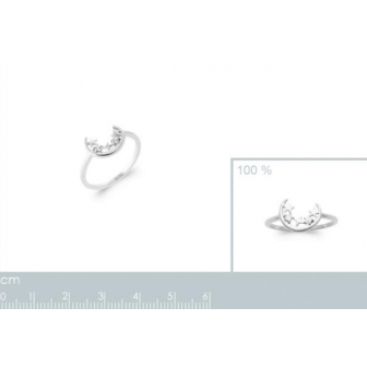 Bague argent rhodié 925/000 oz 1933410