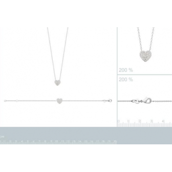 Collier argent rhodié 925/000 oz 87363245